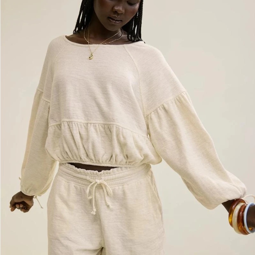 Aerie endless summer cropped sweatshirt